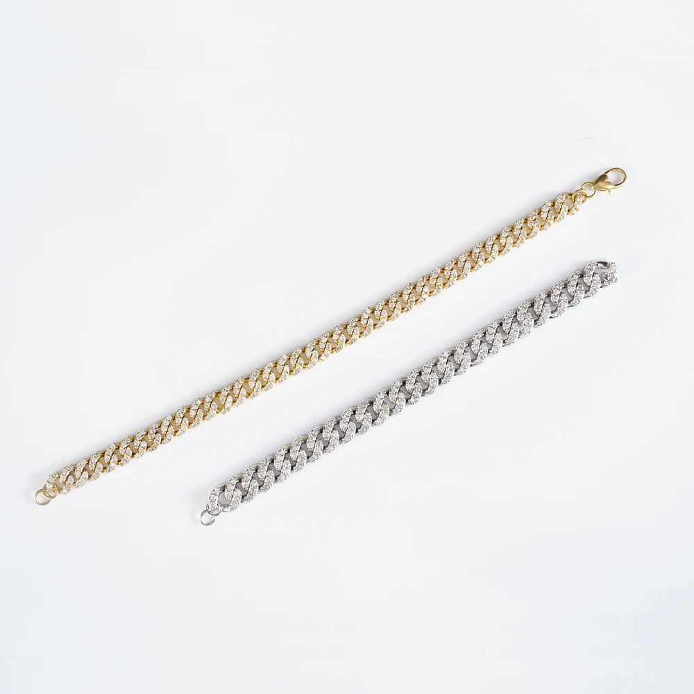 

12mm 18k Gold Filled 14k Gold Cuban Link Chain Bracelet Personalized