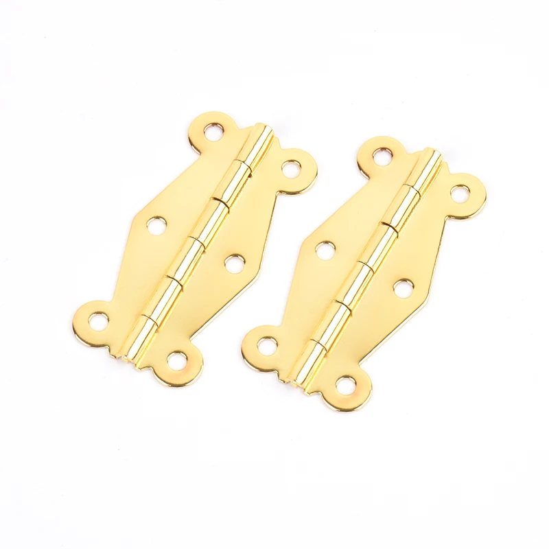 

Wholesale Plum Blossom Shape Golden Hinge with High Quality for Box, Gold