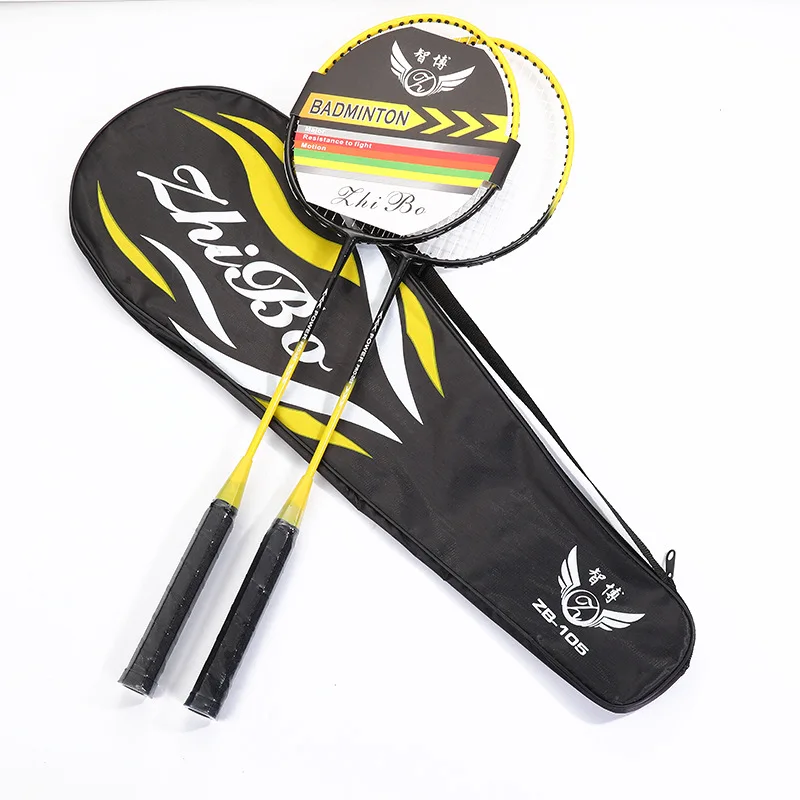 

Low priced badminton racket set batch multi color custom Logo new junior high school students training badminton racket, Green,blue,yellow,red