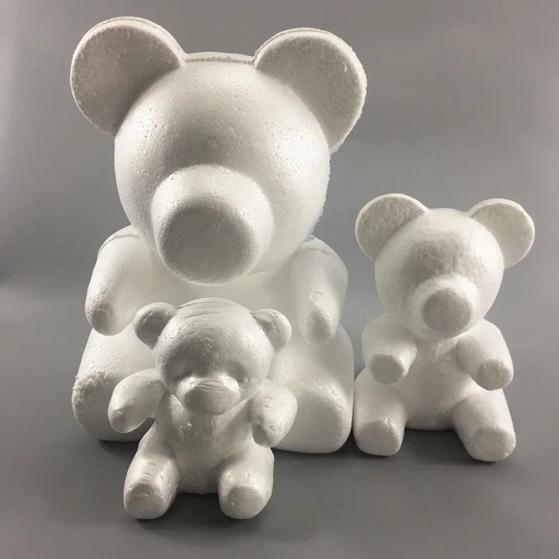 styrofoam teddy bears