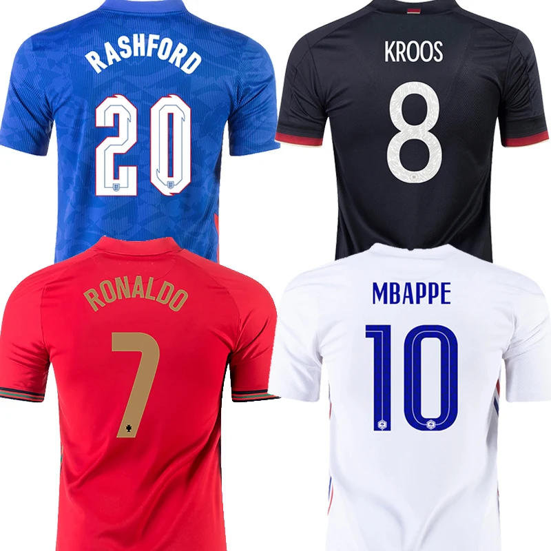 

Thailand European Football Shirts England France Germany Spain Men Set Uniforms Custom Soccer Jersey, Custom color