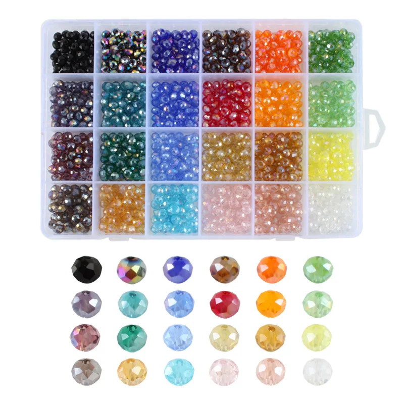 

Bracelet Accessories DIY Glass Bead Bracelet Set DIY Crystal Acrylic Beads 6mm Crystal Beads For Jewelry Making