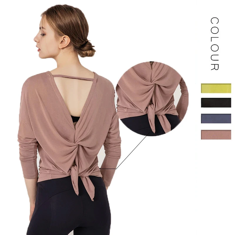 

Yoga fitness women yoga clothing Wear exercise clothing Fitness Long-Sleeve Women, Multi color optional