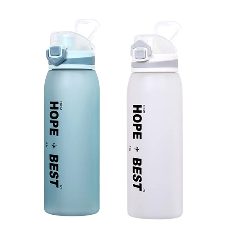 

2021 new amazon 900ml BPA Free Portable Plastic Water Bottles Tritan material cup custom logo color, Customized color