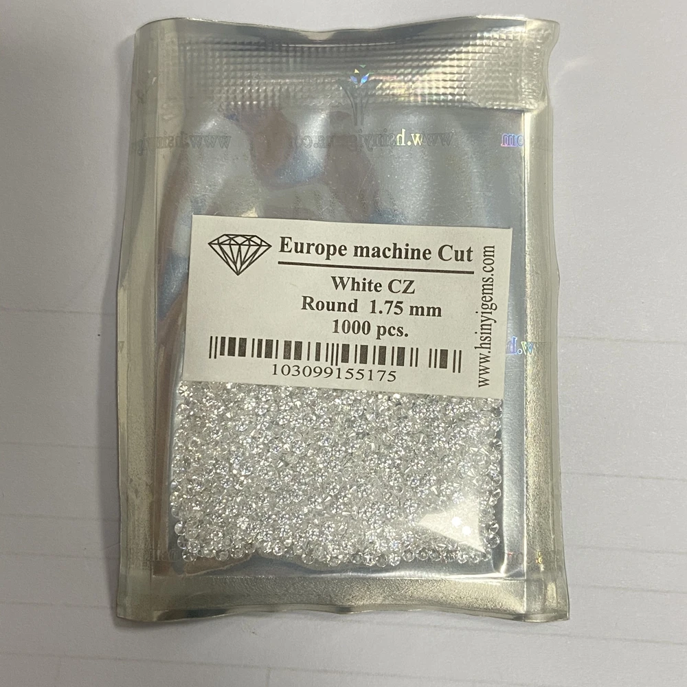 5A Machine Cut OUMA Brand Cubic Zirconia White CZ 1mm to 10mm in Loose Gemstone Cubic Zirconia Jewelry Set