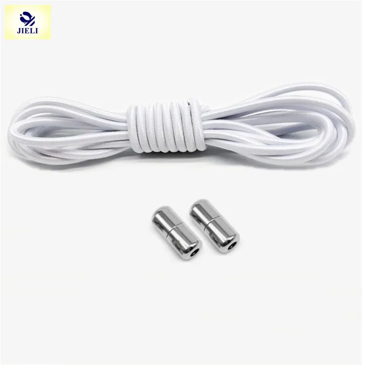 

Jieli capsule lock metal tip lazy shoe laces elastic lock shoelaces no tie shoelaces, 37 colors for choose