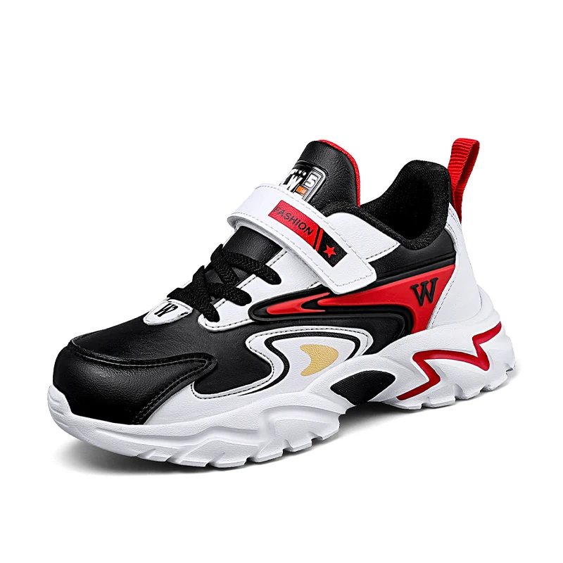 

Breathable Fashion kids strap footwear casual sports running shoes, As photos