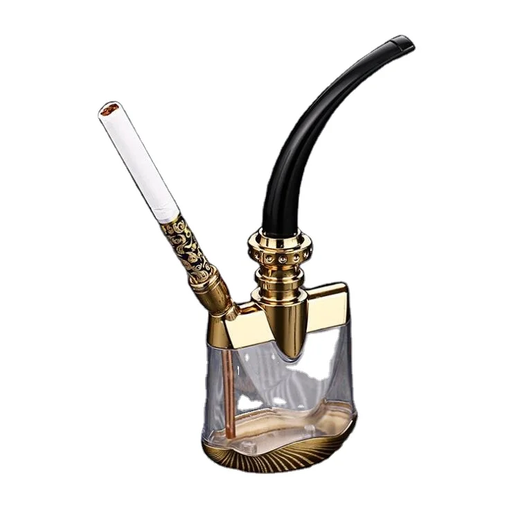 

HelloWorld Weed Smoking Big Water Pipe Double Use Smoke Water Pipes Cigarette Pipes For Smoking