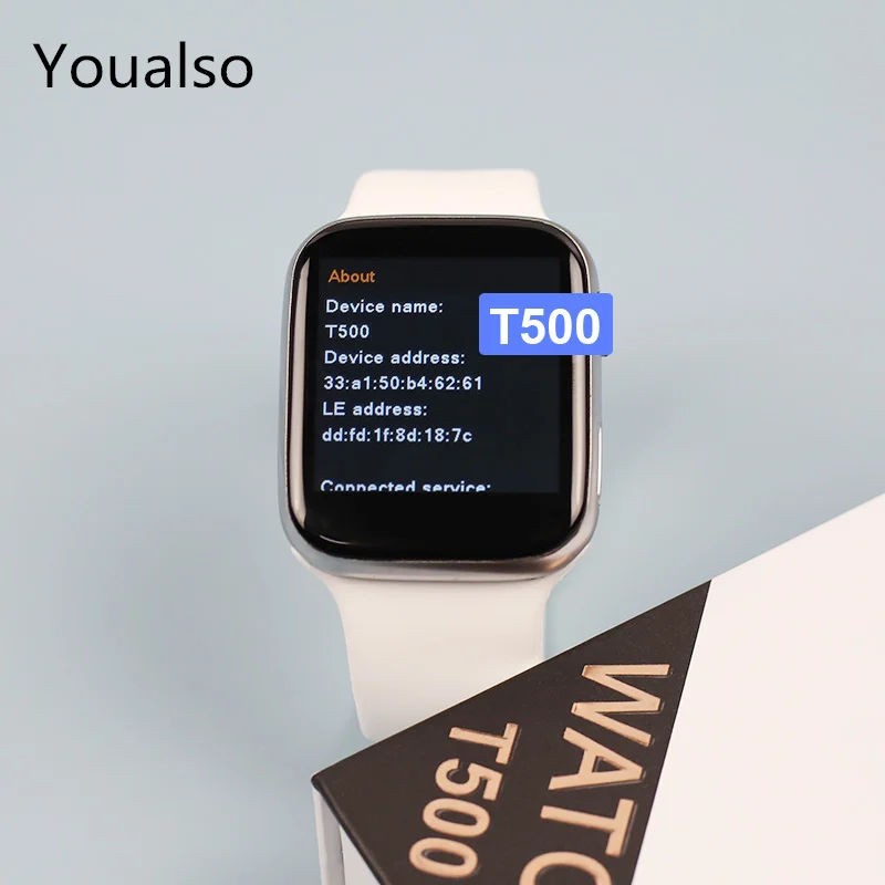 

2021 T500 Smart Watch BT Call Heart Rate Blood Pressure Touch Screen Iwo 13 Watche 44mm Wristband Series 5 Waterproof Smartwatch