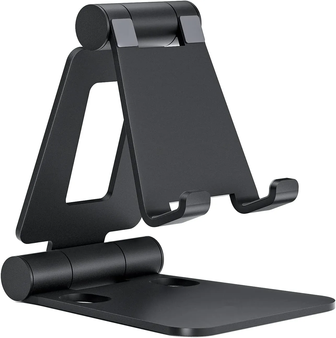 

Ergonomic Folding Cell Phone Stand Fully Adjustable Foldable Desktop Phone Holder Cradle Dock