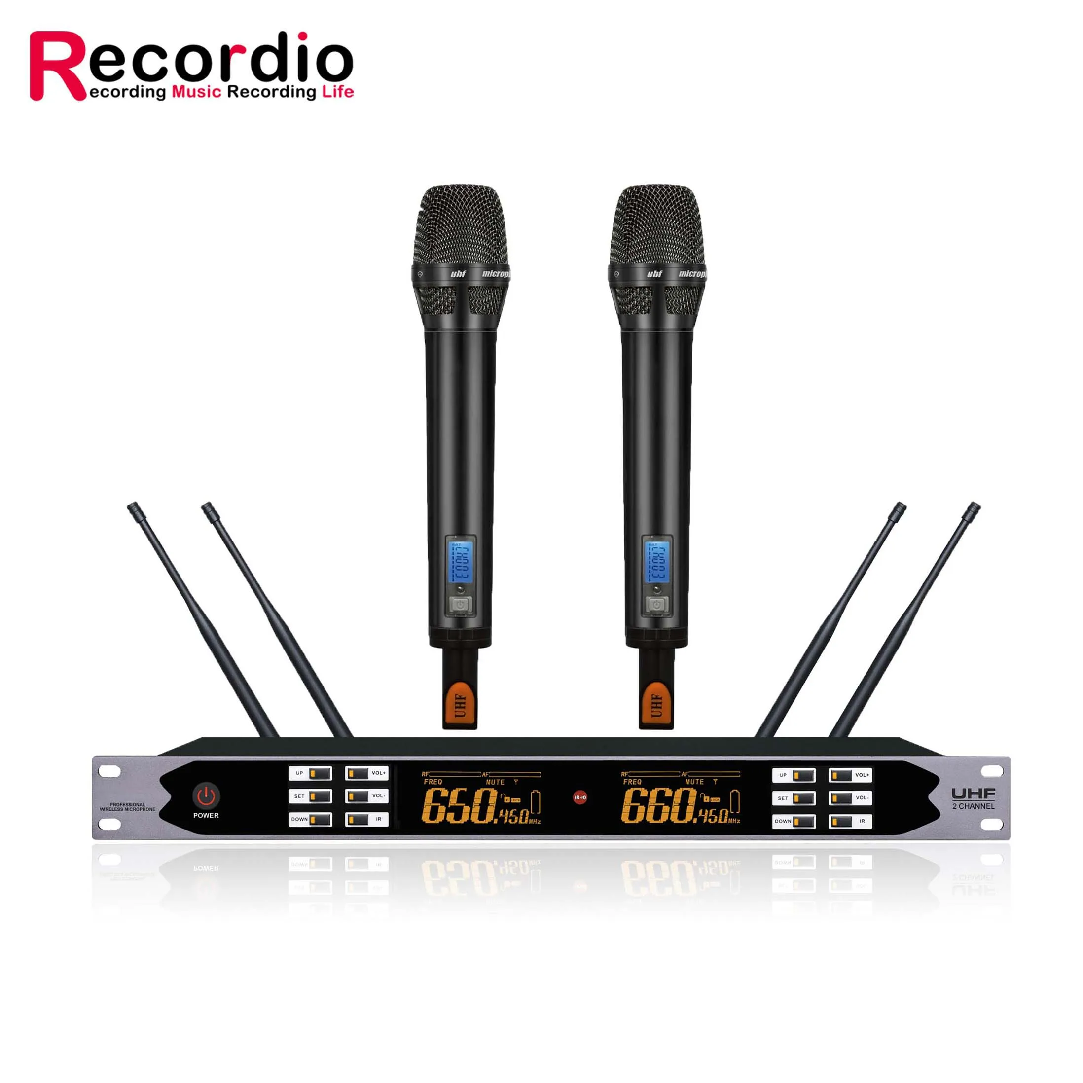 

GAW-BR830 Professional wireless microphone System with two handhelds Dynamic Mic