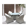 round table and chair set rattan dining set wicker