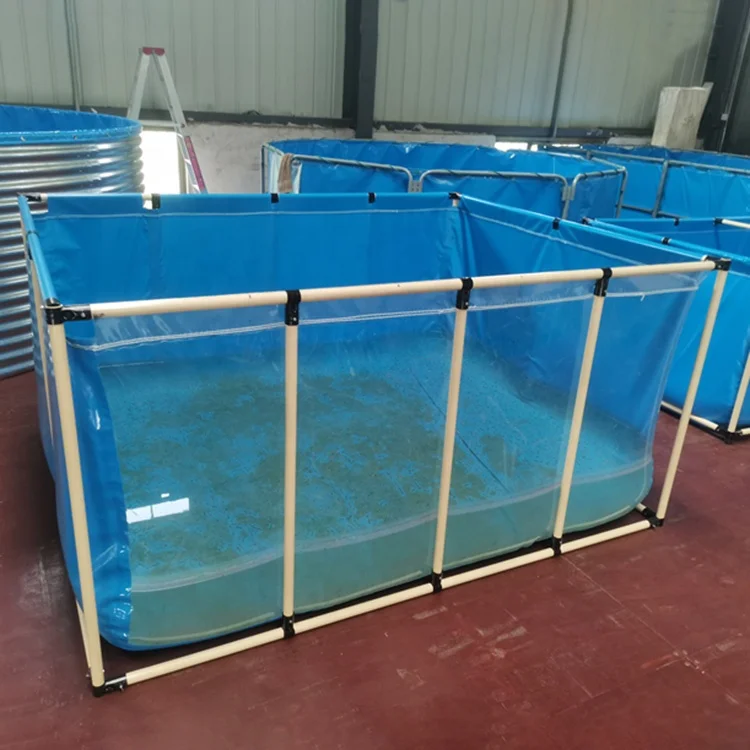 

High-density fish and shrimp pond high quality pvc tarpaulin aquaculture tank