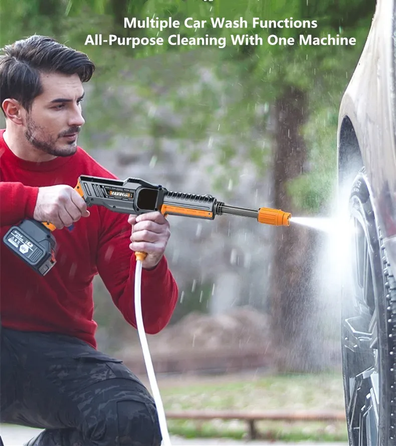 Cw6 Portable Mobile 20v Electric Cordless Wireless High Pressure Car