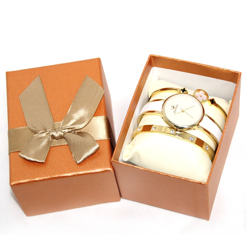 

Fashionable Quartz Watch Bracelet Set For Women Jewelry Gift Box, Picture shows/customizable