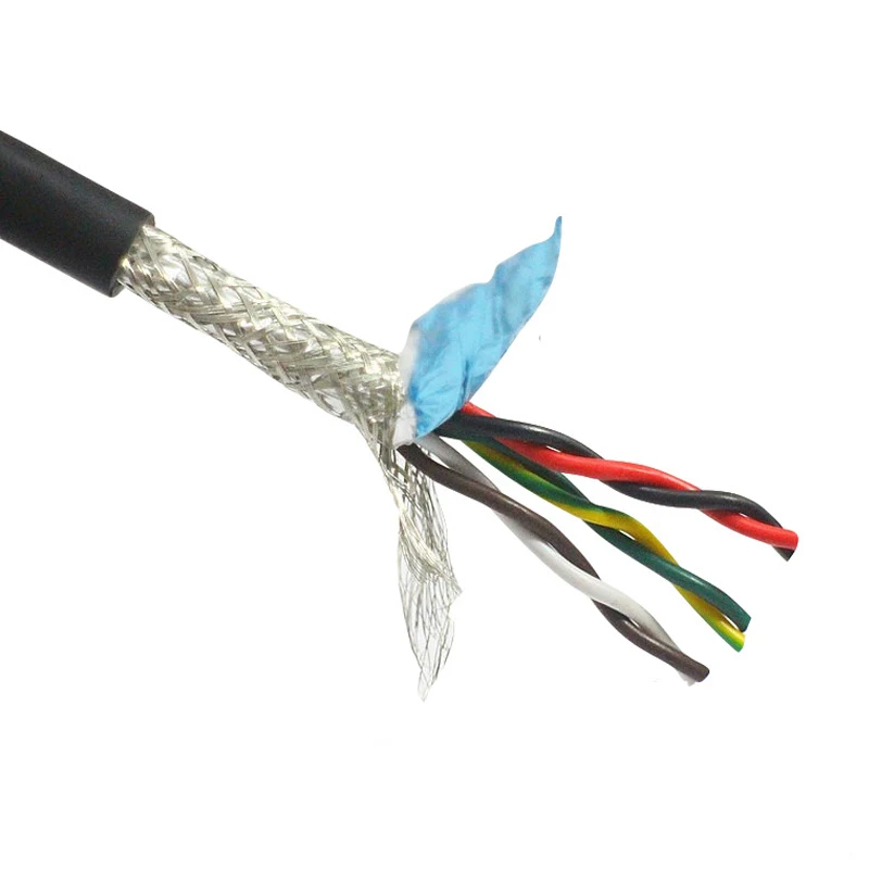 Sensor Cable RS485 RVSP 2,3,4,5 Core Sheathed Cable 0.3mm 0.5mm 1mm Square Stranded Copper Flexible Computer Communication Cable factory