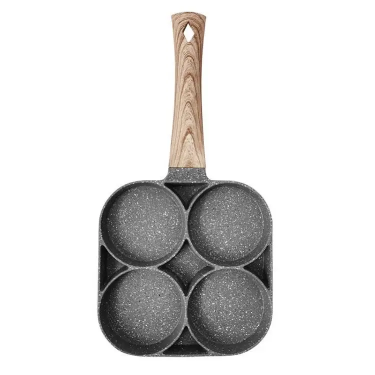 

Square frying pans H0P5p four hole omelette egg frying pan, Primary color