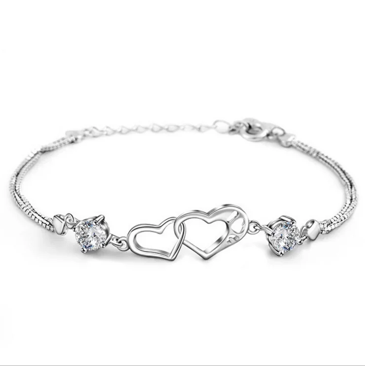 

Amazon hot sale High quanlity Customizable Fashion Crystal Charm Bracelet For Women