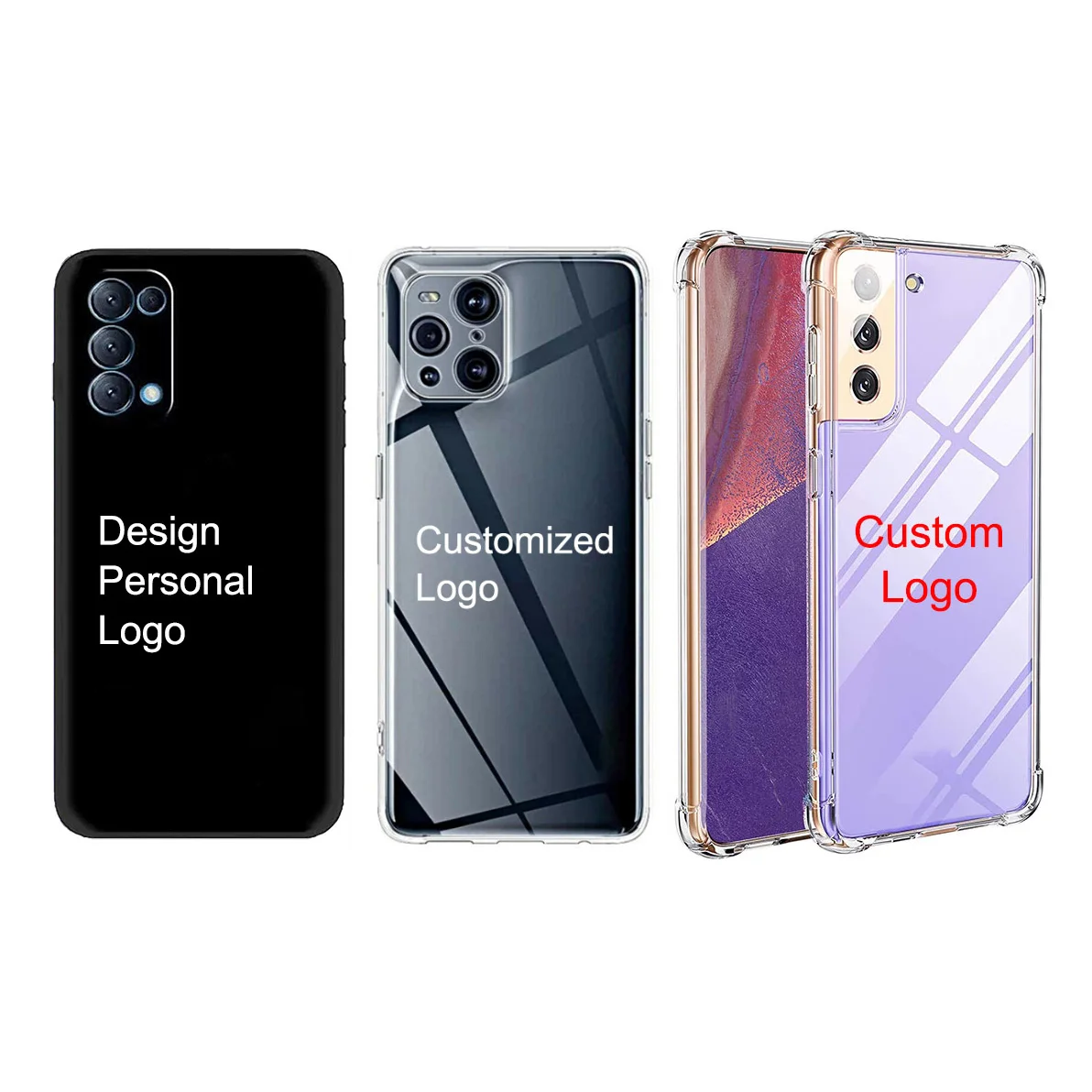 

Custom Print Cell Phone Case Shell TPU Rubber Protective Back Mobile Cover For Xiaomi Redmi K40 K30 K20 Pro Plus 9 9A 8A 7 5, Black and clear