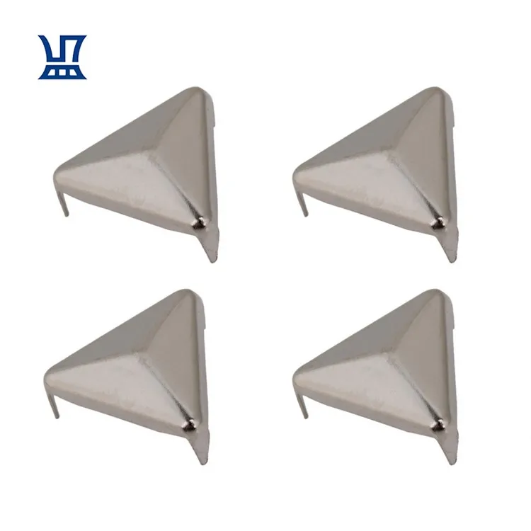 

BQLZR Free Shipping Silver Rivet Tack with 12mm Triangle Pyramid Rivets for Garment Belt Bag Hat Shoes Decorations