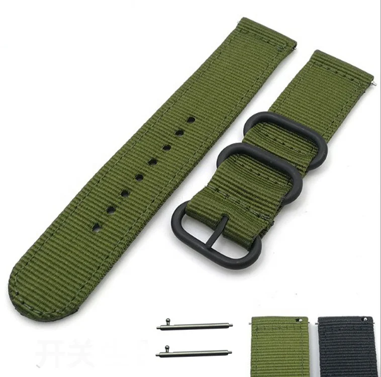 

canvas nylon watch bands strap with quick release spring bar, As picture