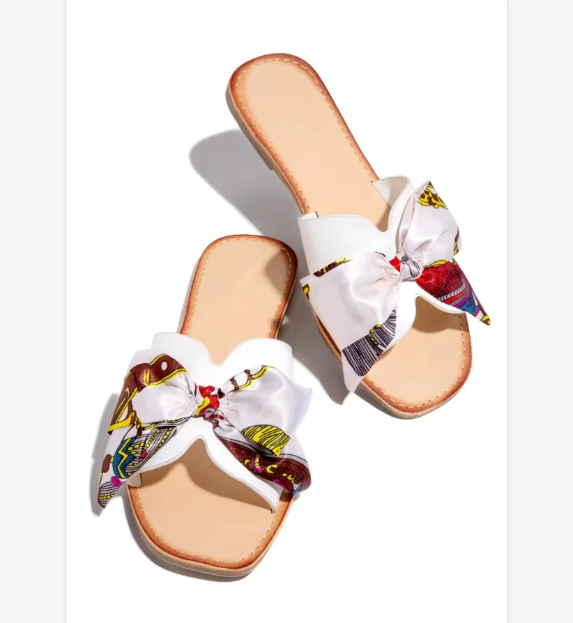 

Women's slippers summer 2021 new flat shoes sweet butterfly dew toe outdoor women's slippers drop shipping, White, black, gold