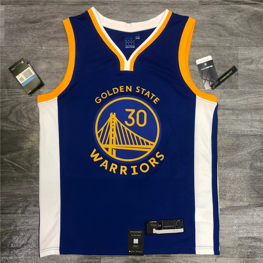 

2020 Season Best Quality Warriors Men's Basketball Jersey Golden State Stephen Curry 30 Durant 35 Thompson #11 uniform, As picture