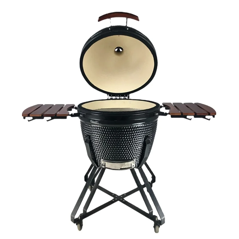 

Ceramic Charcoal Kamado Charcoal Rotisserie Rotating BBQ Grill, Optional from pantone