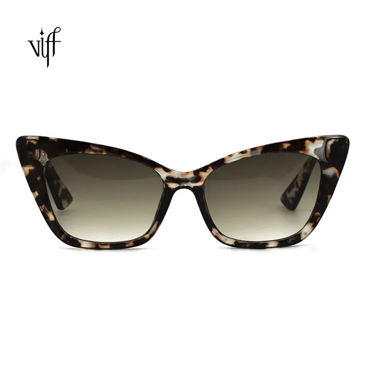 

VIFF HP18424 Cat Eye Sun Glasses Fashion Trendy Shades OEM Nylon Polarized Lens Oversize Sunglasses Cat Eye