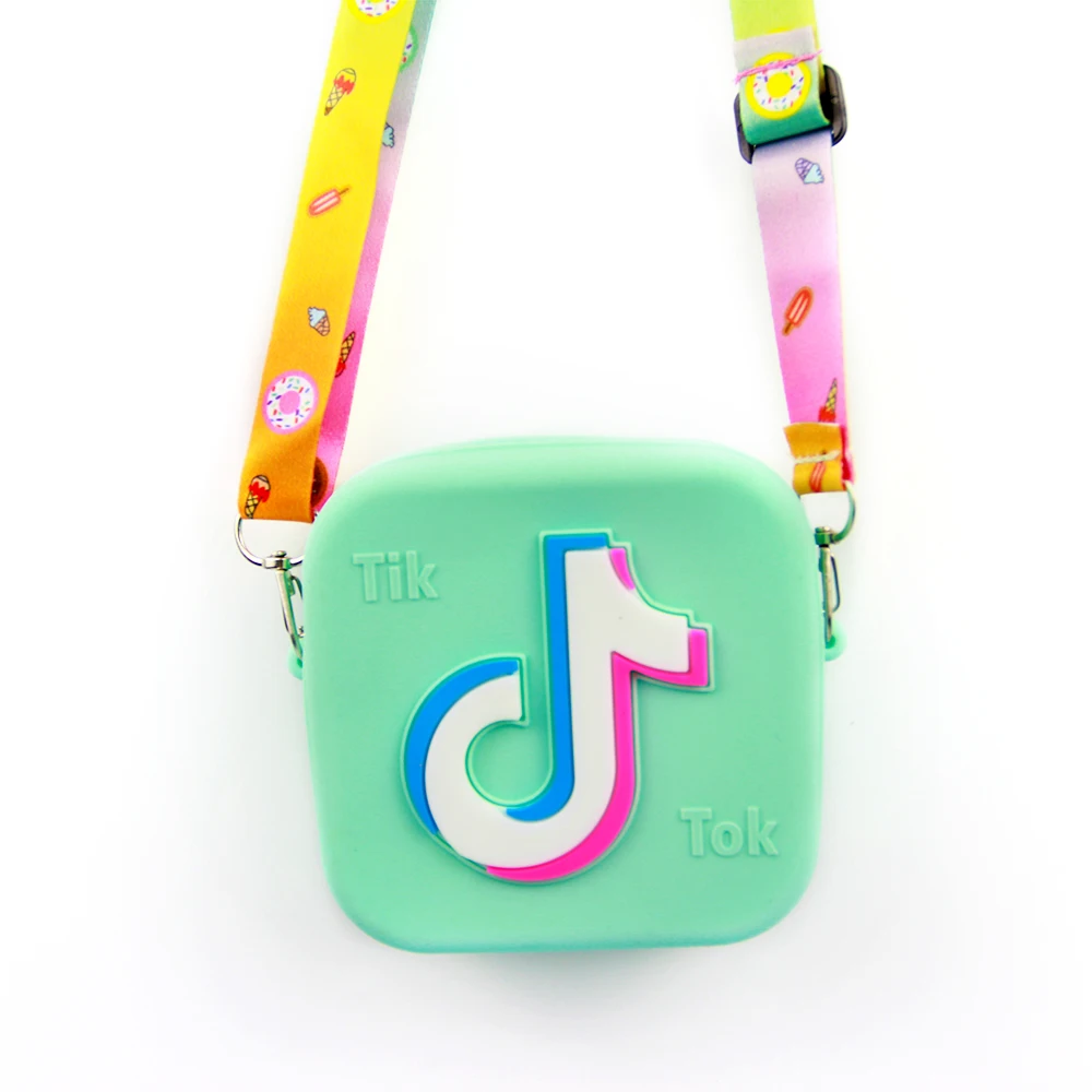 

4.9inch Little Girl Purses Mini Cute Princess Handbags TIK TOK Shoulder Messenger Bag, As show