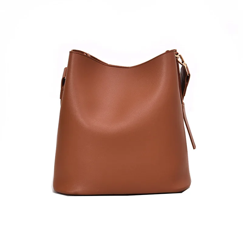 

Factory Direct Wholesale Luxury Handbag Vintage Shoulder Bag Bucket Crossbody Bag Multifunctional 2 Sets Bag, 3 colors