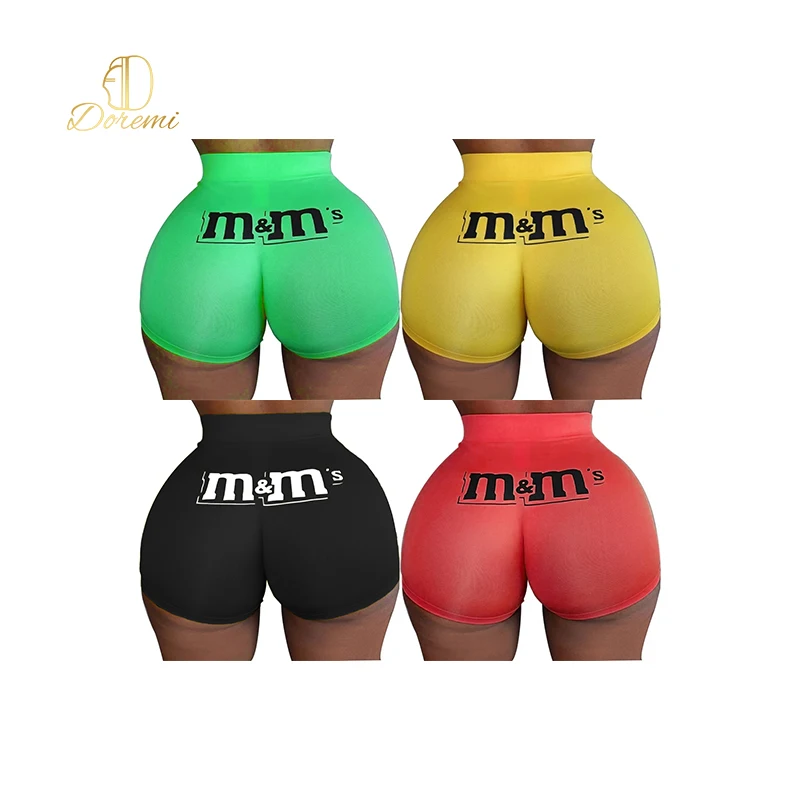 

New Type Spring And Autumn Eco-Friendly Hot Girl Floral Print Woman Sexy Shorts Direct-Sale Quick Dry Candy Color