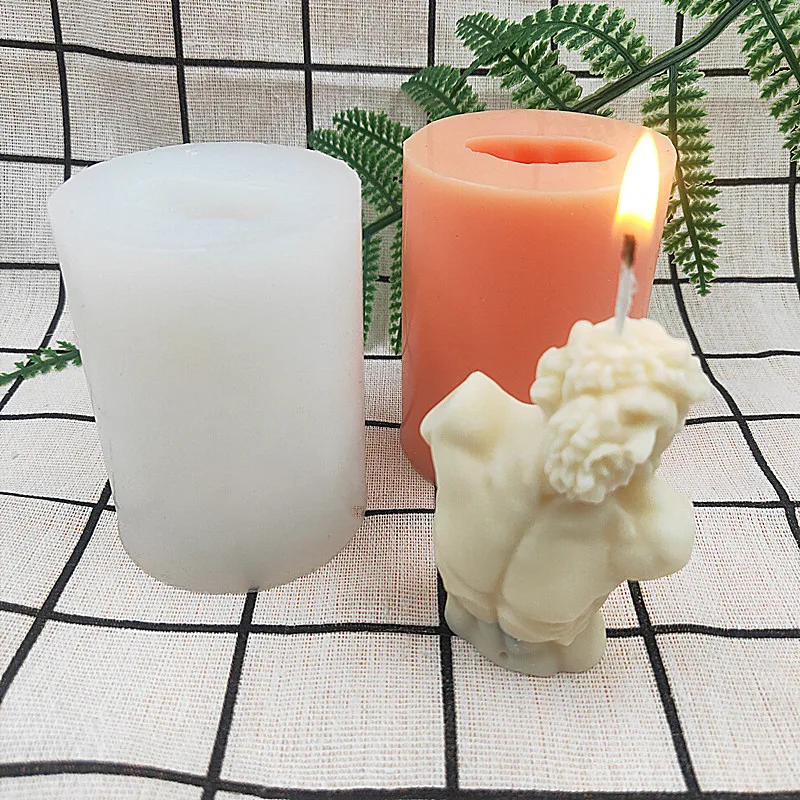 

B-1023 Laokong head image silicone Candle Mold table ornaments aromatherapy DIY candle material plaster mold