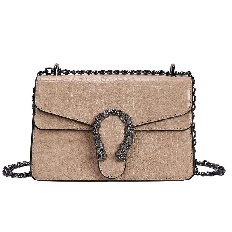 

Wholesale black chain Retro purses Classic Clutch Shoulder Bag, Crocodile Pattern Small Crossbody Handbag for Women (Khaki)