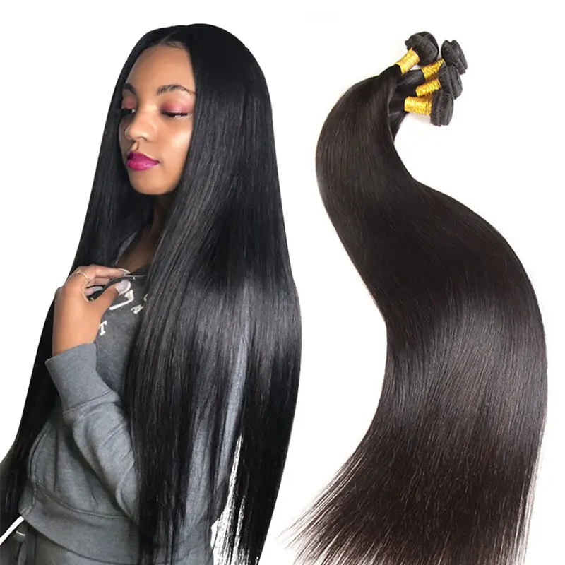 

Free Shipping Wholesale Price 100% Virgin Cuticle Aligned Human Hair Straight Mink Hair Bundles Double Weft Brazilian