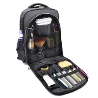 

Waterproof Salon Hair Tools Hairdressing Bag, Large Capacity Hair Stylist Cosmetic Organizer with pocket shoulder Bag Pack