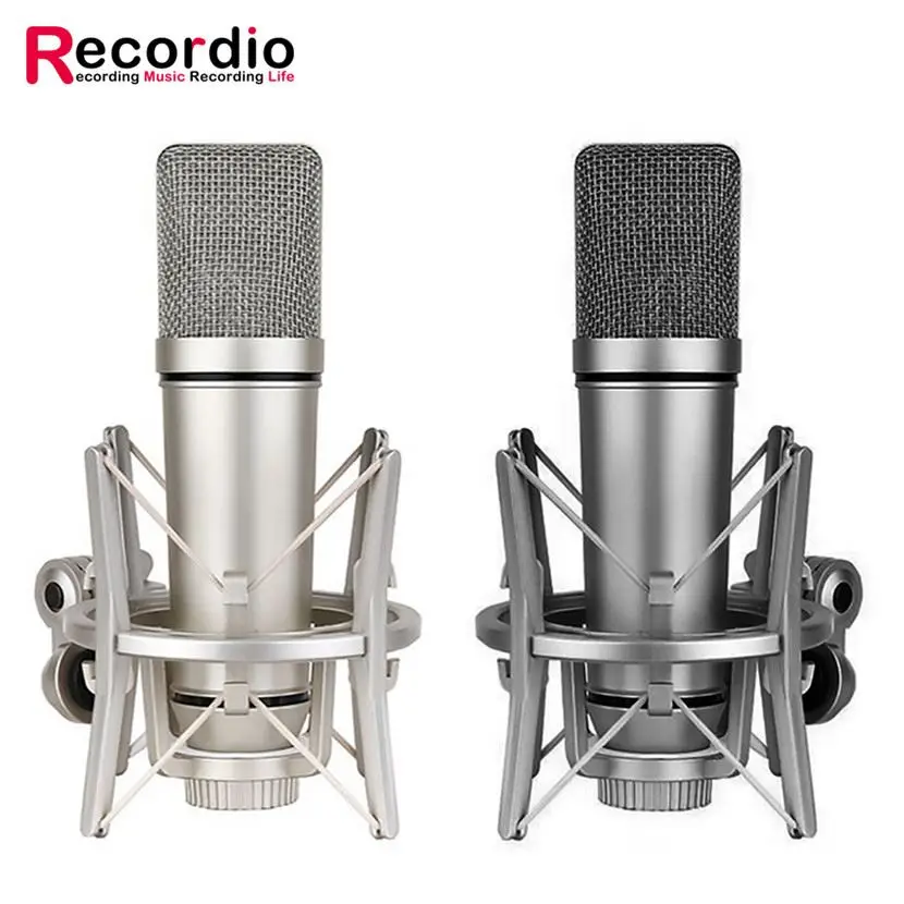 

GAM-U87 Good Selling High Quality Portable Streaming Radio Desktop Condenser Microphone For Wholesales, Champagne