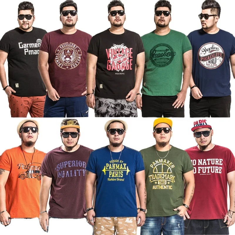 

Mix color mix style big size men cloths short-sleeved T-shirt stock for wholesale