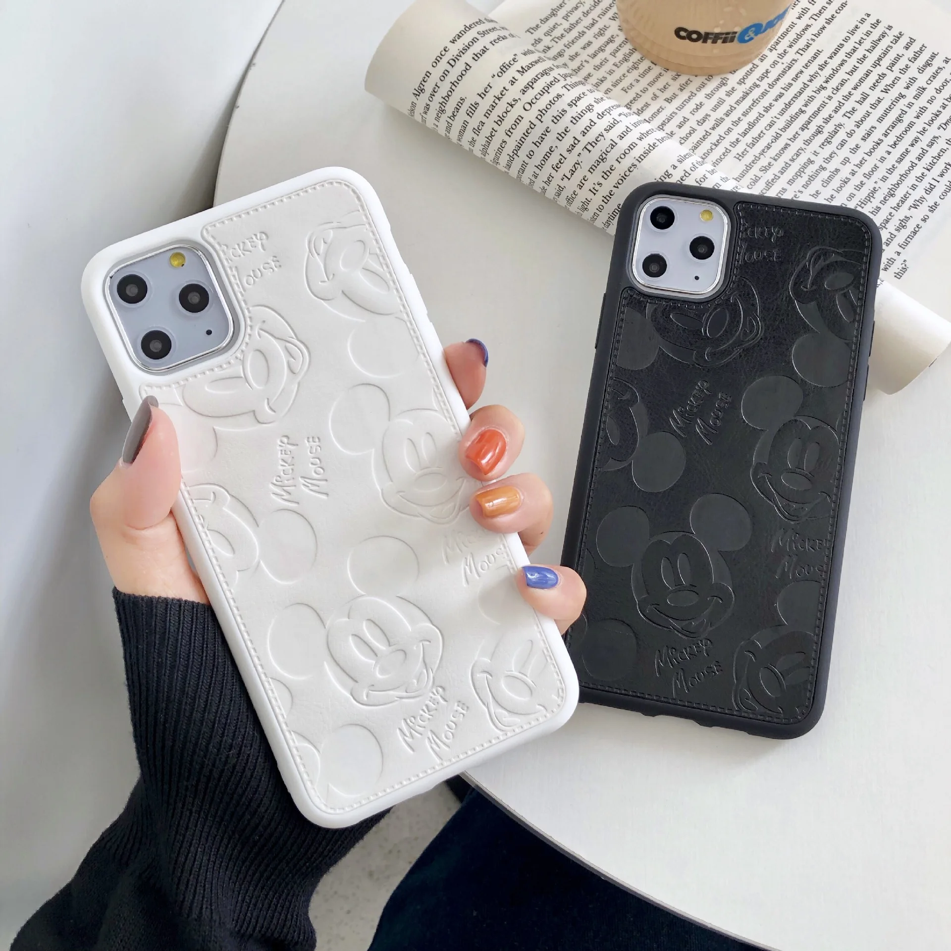 

Mickey style couple mobile phone case For iphone 6 s cartoon phone case Cartoon iPhone12Pro Max 11 XS XR Phone Case