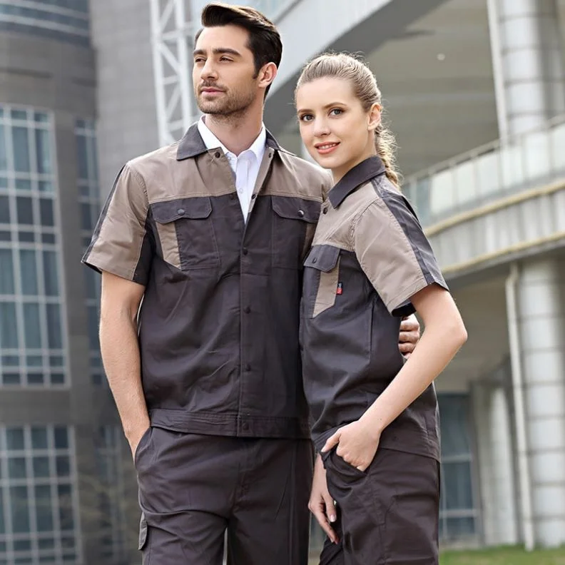 
Labor Workwear Clothes Man and Woman Overalls Work Uniform Car Workshop Labor Suit Cotton Mechanical Suits custom 