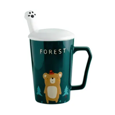 

2021 new creative cartoon cute animal ceramic mug, As the picture show