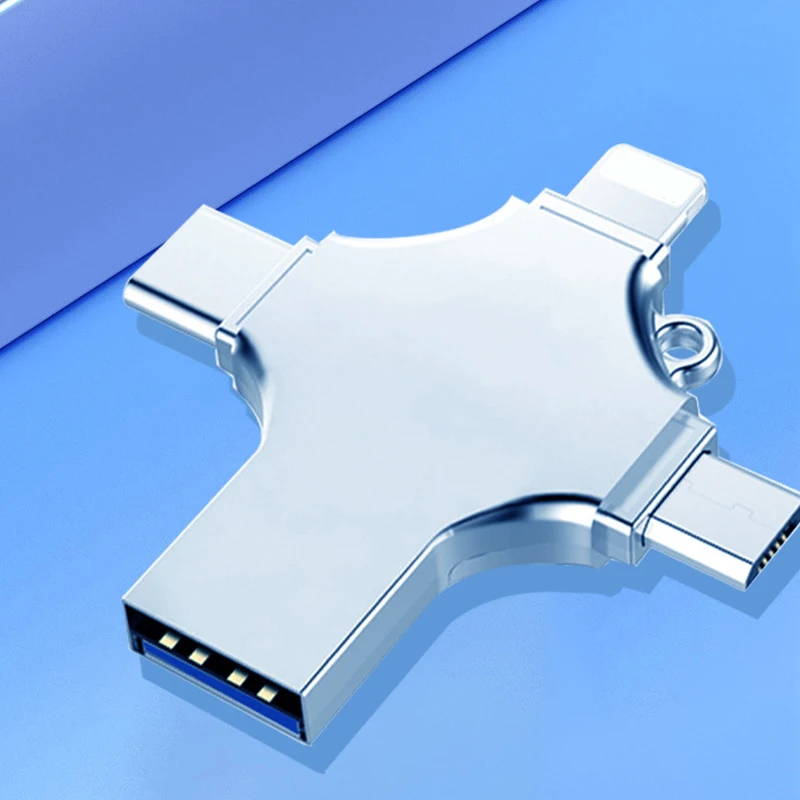 High speed USB large capacity 4 in 1 Otg memory stick USB flash drive 16gb 32gb 64gb for business gifts - ANKUX.COM