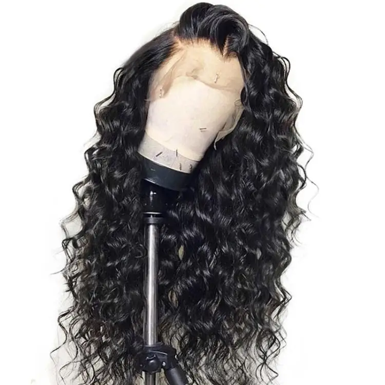 

Thick Density Faux Brazilian Cuticle Aligned Deep Body Wave Faux Human Hair Wig Front Lace Wig In Stock