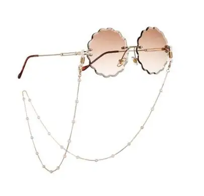 

Facemask Eyeglass Chains Beaded Eyeglass Strap Holder Glasses Necklace Strap Eye Glass String Pearl Maskes Chain for Women, Multi colors