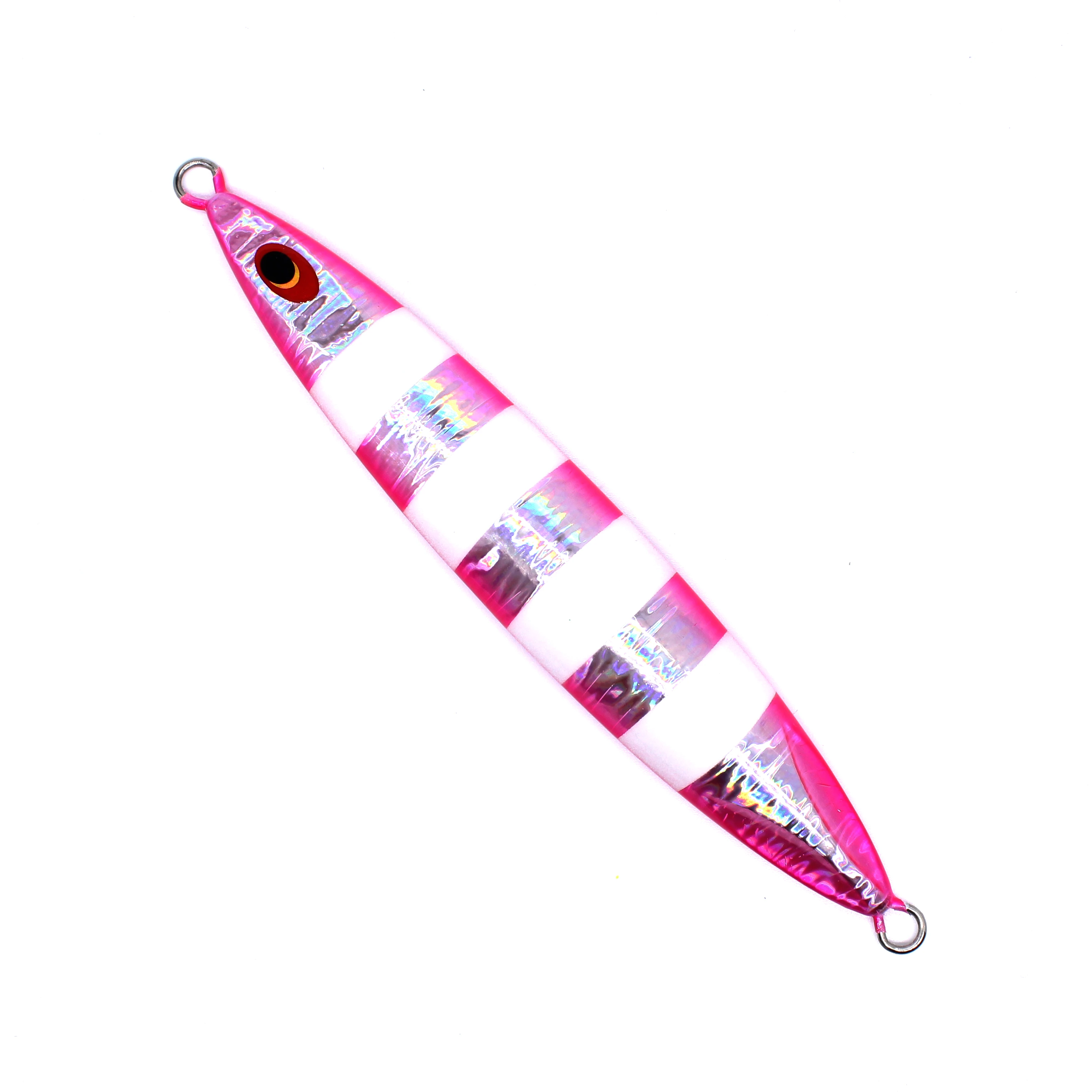 

AOCLU Metal Slow Jig 300g Hard Bait Sinking Stick Fishing Lure 1PC Steel Wire Though Luminous UV, 4 colors