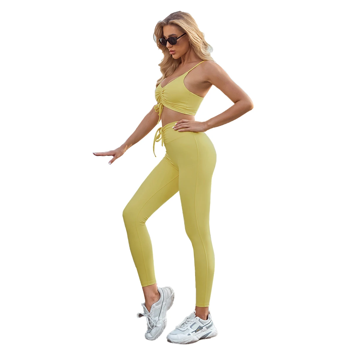 

Fashion Style Wholesale Fitness Running Wear Women's Sports Set Quick-drying Sexy Yoga Sets, Customized colors