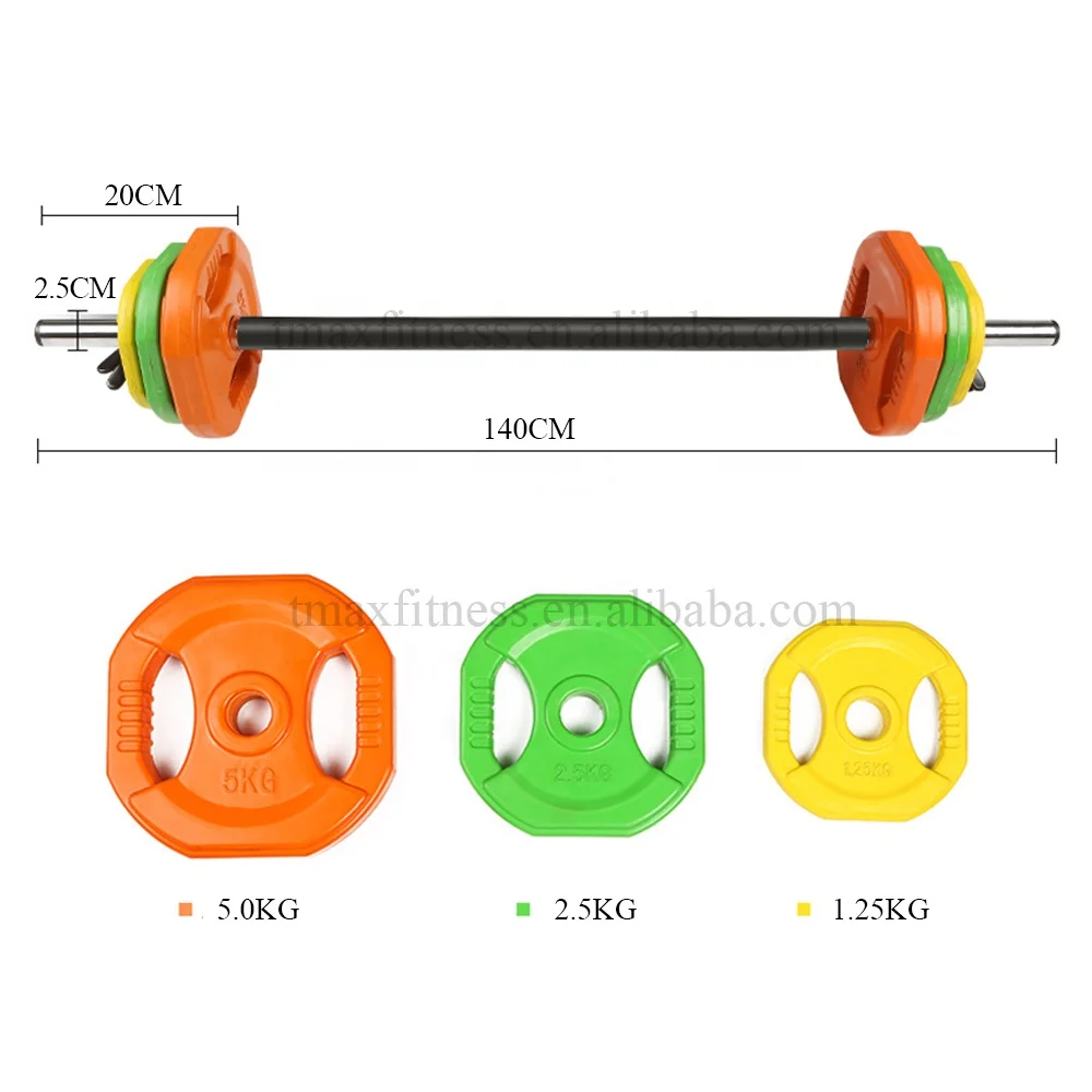 

20KG pump barbell set Gym Fitness Weight Lifting Strong Body Barbell Set With Bar China Factory Saudi Arabia