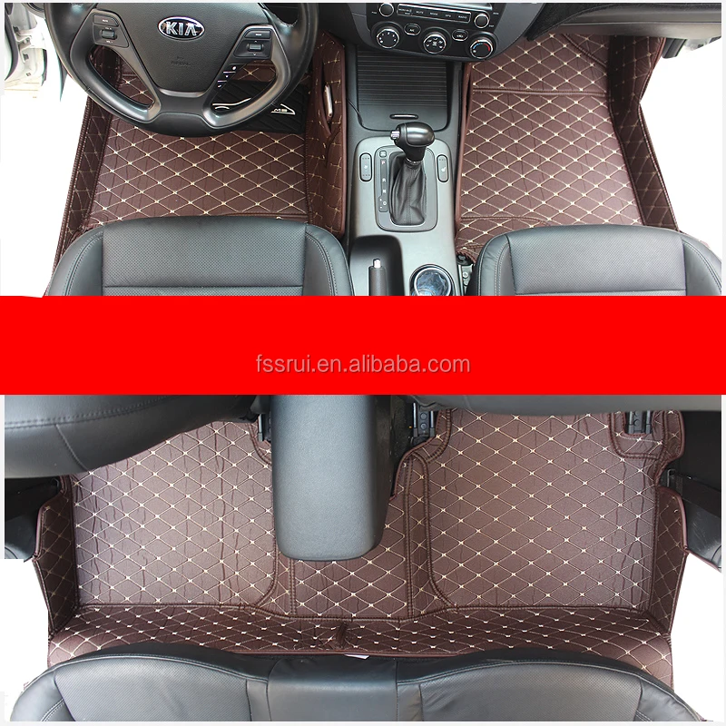 Leather Car Floor Mats For Kia Forte Cerato 2009 2010 2011 2012 2013