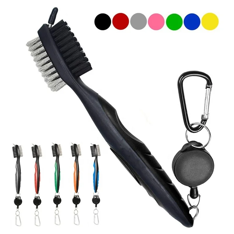

New Golf Club Brush Golf Cleaning Brush 2 Sided Golf Putter Wedge Ball Cleaner Kit Cleaning Tool sports accessorie, Customized