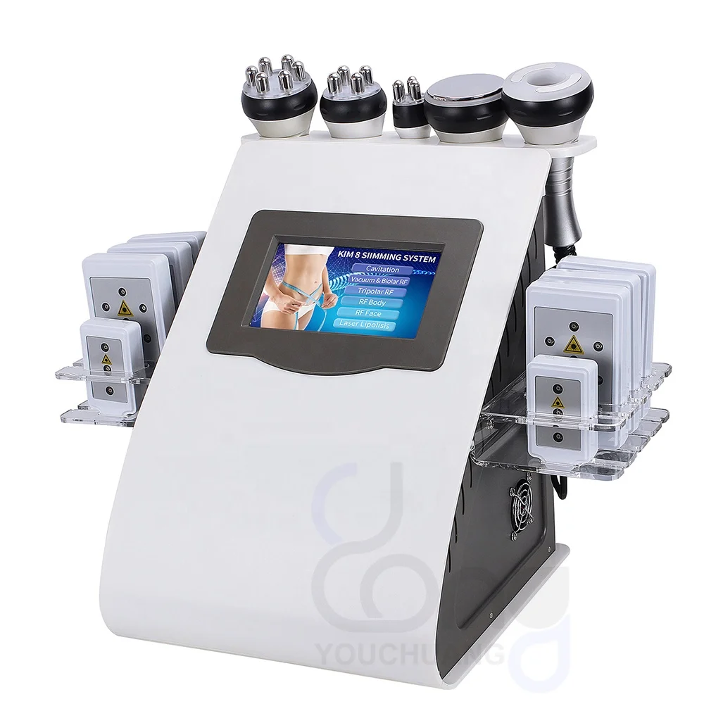 

ELON-YC RF Vacuum Slimming Machine 6 in 1 Multi-function Cavitation RF Slimming machine Fat loss body shaping beauty maching